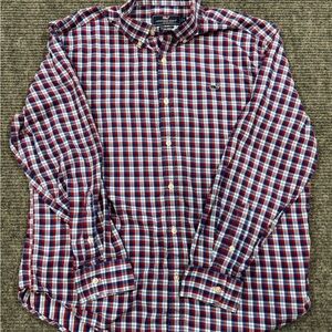 Vineyard Vines - XL, Shirt, Red White Blue Plaid, Cotton, Button Down (A1/022)